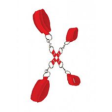 <strong>Красный комплектоков Velcro hand and leg cuffs</strong> <br />
Две пары оков из кожи красного цвета пробуждают страсть и возбуждение доминирующего.<div class="charTableblock"><div><span>Производитель</span>: OUCH by Shots Media BV, Нидерланды</div></div> Красный комплектоков Velcro hand and leg cuffs 
Две пары оков из кожи красного цвета пробуждают страсть и возбуждение доминирующего.