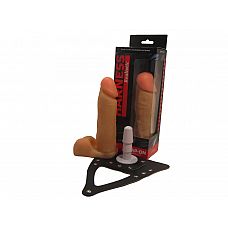 <strong>Реалистичная насадка-фаллос на трусиках с плугом - 19 см.</strong> <br />
Страпон имеет рельефный ствол с гладкой головкой.<div class="charTableblock"><div><span>Длина, см</span>: 18</div><div><span>Диаметр, см</span>: 4.5</div><div><span>Длина, см</span>: 17-20</div><div><span>Диаметр, см</span>: 4</div><div><span>Материал</span>: ПВХ (PVC)</div><div><span>Цвет</span>: телесный</div><div><span>Особенности</span>: комплект; vac-u-lock</div></div> Реалистичная насадка-фаллос на трусиках с плугом - 19 см. 
Страпон имеет рельефный ствол с гладкой головкой.