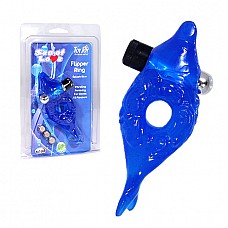     Sea Of Love Vibr. Flipper Ring Blue 
    .