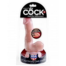  King Cock + Dual Density 6.5" Cock with Balls - Flesh   
    King Cock + Dual Density 6.