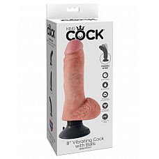     8  Vibrating Cock with Balls - 20,3 . 
 King Cock      ! ,  ,          ,      .