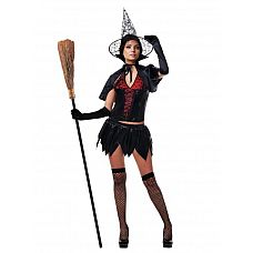 <strong>Костюм Таинственная ведьма - Le Frivole</strong> <br />
Конусообразная шляпа, корсет и юбка с пышным подъюбником, создающим эффект двух ярусов, накидка в качестве дополнения образа – костюм ведьмы подойдет для любой фигуры.<div class="charTableblock"> </div> Костюм Таинственная ведьма - Le Frivole 
Конусообразная шляпа, корсет и юбка с пышным подъюбником, создающим эффект двух ярусов, накидка в качестве дополнения образа – костюм ведьмы подойдет для любой фигуры.