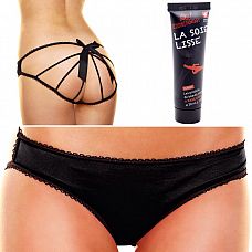 <strong>Smart Set  8: трусики с открытой попкой и водный лубрикант</strong> <br />
Smart Set  8: трусики с открытой попкой и водный лубрикант.<div class="charTableblock"><div><span>Размер</span>: S (42-44); M (44-46); L (46-48)</div><div><span>Цвет</span>: черный</div><div><span>Производитель</span>: Hustler, США</div><div><span>В наличии</span>: S-M, черный; M-L, черный</div></div> Smart Set  8: трусики с открытой попкой и водный лубрикант 
Smart Set  8: трусики с открытой попкой и водный лубрикант.