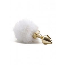   Beginner Bunny Tail Buttplug Gold SH-OU146GLD 
