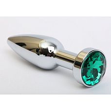 <strong>Удлинённая серебристая пробка с зеленым кристаллом - 11,2 см.</strong> <br />
Металлическая анальная пробка с ограничительным основанием для безопасного использования и кристаллом.<div class="charTableblock"><div><span>Длина, см</span>: 11.20</div><div><span>Диаметр, см</span>: 2.90</div><div><span>Материал</span>: металл</div><div><span>Длина, см</span>: 9-12</div><div><span>Диаметр, см</span>: 2</div></div> Удлинённая серебристая пробка с зеленым кристаллом - 11,2 см.
Металлическая анальная пробка с ограничительным основанием для безопасного использования и кристаллом.