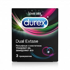     Durex Dual Extase - 3 . 
 -   .