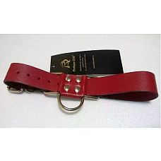 <strong>Широкие красные ременные наручники с полукольцом</strong> <br />
Ременная полоса из красной натуральной кожи с полукольцом в виде «восьмерки», с подвижной фиксацией.<div class="charTableblock"><div><span>Материал</span>: кожа</div><div><span>Производитель</span>: Подиум, Россия</div></div> Широкие красные ременные наручники с полукольцом 
Ременная полоса из красной натуральной кожи с полукольцом в виде «восьмерки», с подвижной фиксацией.
