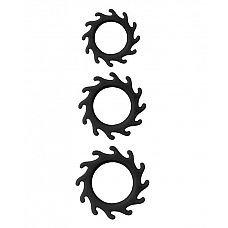   3   MENZSTUFF BUZZ SAW COCK RING SET 
  3   MENZSTUFF BUZZ SAW COCK RING SET.