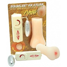 <strong>Вибро мастурбатор в виде ануса ( Dream toys 50316)</strong> <br />
Вибро мастурбатор в виде ануса - очень миниатюрный, длиной всего 11 см, диаметром 3,5. Входное отверстие в виде ануса имеет диаметр 0,5 см, благодаря эластичности материала растягивается до 6 см. В комплект входит вибро-яйцо (вставляется в отверстие сзади) с выносным пультом управления вибрацией. Для него требуется две батарейки АА.<div class="charTableblock"> </div> Вибро мастурбатор в виде ануса ( Dream toys 50316)
Вибро мастурбатор в виде ануса - очень миниатюрный, длиной всего 11 см, диаметром 3,5. Входное отверстие в виде ануса имеет диаметр 0,5 см, благодаря эластичности материала растягивается до 6 см. В комплект входит вибро-яйцо (вставляется в отверстие сзади) с выносным пультом управления вибрацией. Для него требуется две батарейки АА.