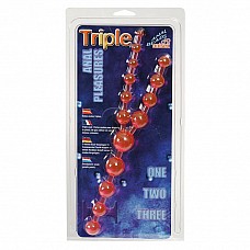 <strong>Анальная цепочка Triple Anal Pleasure Pink 2K697CPR-INBCDSC</strong> <br />
Розовая анальная  цепочка , имеющая три ответвления с бусинами разными по диаметру.<div class="charTableblock"><div><span>Длина, см</span>: 30</div><div><span>Диаметр, см</span>: 2.5</div><div><span>Материал</span>: силикон</div><div><span>Цвет</span>: красный/розовый</div><div><span>Особенности</span>: цепочки, бусы</div><div><span>Особенности</span>: двухсторонний</div><div><span>Длина, см</span>: 25 и более</div><div><span>Диаметр, см</span>: 2</div></div> Анальная цепочка Triple Anal Pleasure Pink 2K697CPR-INBCDSC 
Розовая анальная  цепочка , имеющая три ответвления с бусинами разными по диаметру.