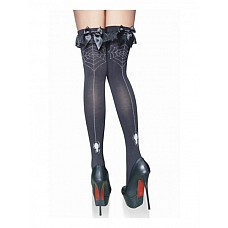 <strong>Чулки Ведьмы с паутинкой</strong> <br />
Черные чулки с косточками
<div class="charTableblock"><div><span>Размер</span>: S (42-44); M (44-46); L (46-48)</div><div><span>Цвет</span>: черный</div><div><span>Производитель</span>: Temptlife, Китай</div><div><span>В наличии</span>: S-M-L, черный</div></div> Чулки Ведьмы с паутинкой 
Черные чулки с косточками