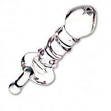 <strong>Стеклянная анальная пробка с ручкой, 13 см</strong> <br />
Абсолютно прозрачная пробка для анальной стимуляции со специальной ручкой, с помощью которой можно крутить игрушку. Головка снабжена глубокими ложбинками, на теле фаллоса есть точки и объемные полосы нежного розового оттенка.<div class="charTableblock"><div><span>Длина, см</span>: 13</div><div><span>Диаметр, см</span>: 4</div><div><span>Материал</span>: стекло</div><div><span>Цвет</span>: прозрачный</div><div><span>Длина, см</span>: 13-16</div><div><span>Диаметр, см</span>: 4</div></div> Стеклянная анальная пробка с ручкой, 13 см
Абсолютно прозрачная пробка для анальной стимуляции со специальной ручкой, с помощью которой можно крутить игрушку. Головка снабжена глубокими ложбинками, на теле фаллоса есть точки и объемные полосы нежного розового оттенка.