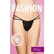 <strong>Кружевные трусики с пикантным вырезом на попке</strong> <br />
Трусики с кружевом<div class="charTableblock"><div><span>Размер</span>: M (44-46); L (46-48)</div><div><span>Цвет</span>: белый</div><div><span>Производитель</span>: SoftLine, Польша</div><div><span>В наличии</span>: M-L, белый</div></div> Кружевные трусики с пикантным вырезом на попке 
Трусики с кружевом