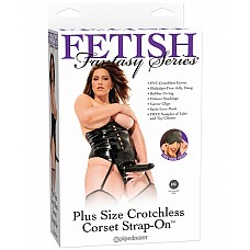 <strong>Страпон на корсете для девушек Plus Size</strong> <br />
Этот комплект включает в себя черный корсет с искусственным пенисом и подвязками для чулок. Также в него входит черного цвета маска на глаза. Вы можете использовать такие аксессуары для того, чтобы сделать секс более разнообразным. <br><br>Страпон особенно актуален для лесбийских пар и для дам, которые желают поменяться ролями с партнером. <div class="charTableblock"><div><span>Длина, см</span>: 17.8</div><div><span>Диаметр, см</span>: 4</div><div><span>Длина, см</span>: 17-20</div><div><span>Диаметр, см</span>: 4</div><div><span>Материал</span>: ПВХ (PVC)</div><div><span>Цвет</span>: черный</div><div><span>Особенности</span>: комплект; harness</div></div> Страпон на корсете для девушек Plus Size 
Этот комплект включает в себя черный корсет с искусственным пенисом и подвязками для чулок. Также в него входит черного цвета маска на глаза. Вы можете использовать такие аксессуары для того, чтобы сделать секс более разнообразным. <br><br>Страпон особенно актуален для лесбийских пар и для дам, которые желают поменяться ролями с партнером.