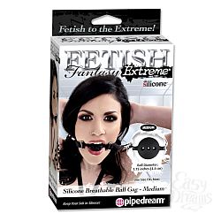 Кляп Fetish Fantasy Extreme Silicone Breathable Ball Gag - Medium черный  Кляп Fetish Fantasy Extreme Silicone Breathable Ball Gag - Medium черный