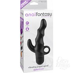 Стимулятор простаты VIBRATING PSPOT SPIRAL с вибрацией черный Стимулятор простаты VIBRATING PSPOT SPIRAL с вибрацией черный