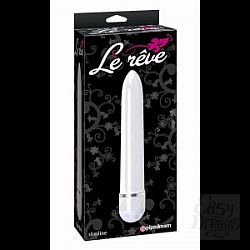 Белый классический вибратор Le Reve Slimline White - 17,1 см. Белый классический вибратор Le Reve Slimline White - 17,1 см.