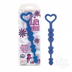 Синие анальные бусы LIA LOVE BEADS - 17 см. Синие анальные бусы LIA LOVE BEADS - 17 см.