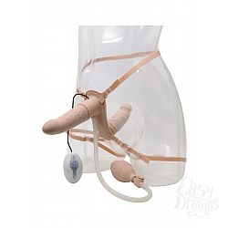    DOUBLE VIBRATING STRAP-ON    - 17 .