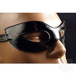 Чёрная лаковая маска на глаза  Хищница   Чёрная лаковая маска на глаза  Хищница