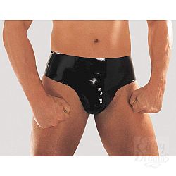 Латексные мужские трусы с анальной пробкой  Латексные мужские трусы с анальной пробкой