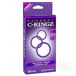    3-   Silicone 3-Ring Stamina Set 