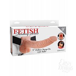  �������������  Fetish Fantasy Series 9 Hollow Strap-On with Balls - Flesh