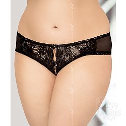 Игривые трусики с кружевной лицевой частью и прозрачной задней Игривые трусики с кружевной лицевой частью и прозрачной задней