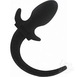    Bon 4 Dog Tail Butt Plug Black M - Mister B 