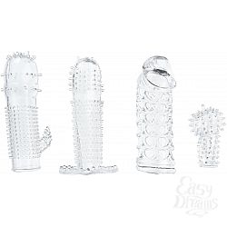    4    Pleasured Penis Enhancement Sleeve 4 Pack