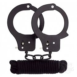  ׸         BONDX METAL CUFFS LOVE ROPE SET