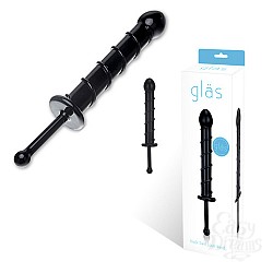      BLACK SWIRL LOVE WAND GLAS-121