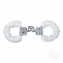   Furry Fun Cuffs White Plush