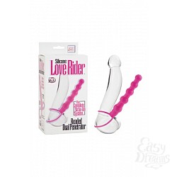     Silicone Love Rider Beaded Dual Penetrator 