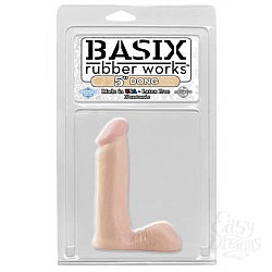 Фаллоимитатор телесный BASIX 5  Фаллоимитатор телесный BASIX 5