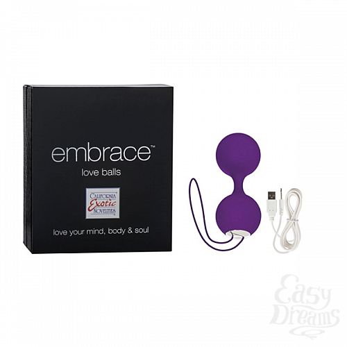  1:    EMBRACE LOVE BALLS PURPLE 4604-15BXSE