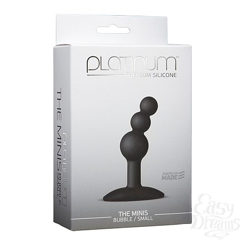  1:    Platinum Premium Silicone - The Mini s Bubble Small - Black S 