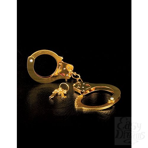  3   Fetish Fantasy Gold Metal Cuffs 