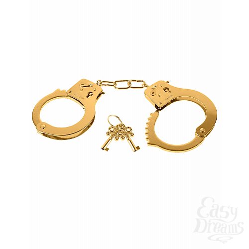  4   Fetish Fantasy Gold Metal Cuffs 