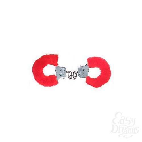  1:     FURRY FUN CUFFS RED PLUSH