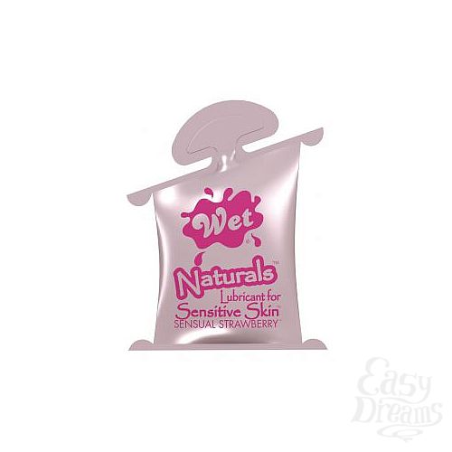 ���������� 1:  ����-��������� �� ������ ������ Wet Naturals Sensual Strawberry - 10 ��.
