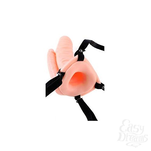  3      Double Penetrator Vibrating Hollow Strap-On