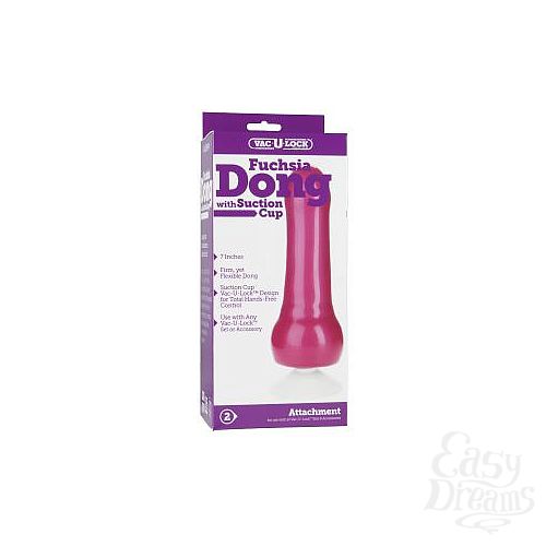  3     Vac-U-Lock Fuchsia Dong with Suction Cup