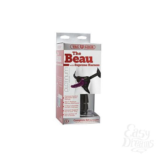  3   Vac-U-Lock Fuchsia Dong with Suction Cup