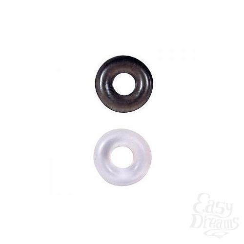  1:     STUD RINGS WHITE/BLACK 