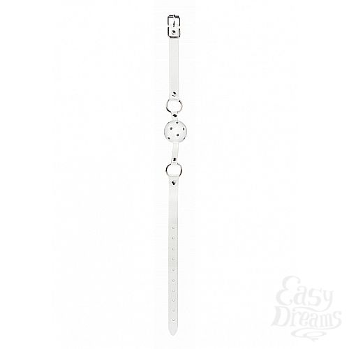 Фотография 2:  Кляп белый OUCH! SH-OU047WHT Фотография 2  Кляп белый OUCH! SH-OU047WHT