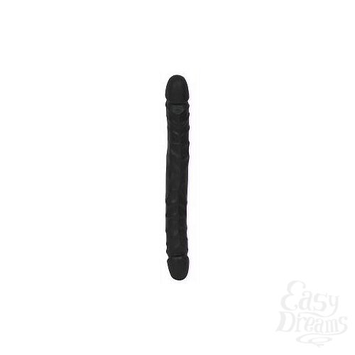 Фотография 1:  Двойной черный фаллоимитатор Black Double Dong - 45 см. Фотография 1:  Двойной черный фаллоимитатор Black Double Dong - 45 см.