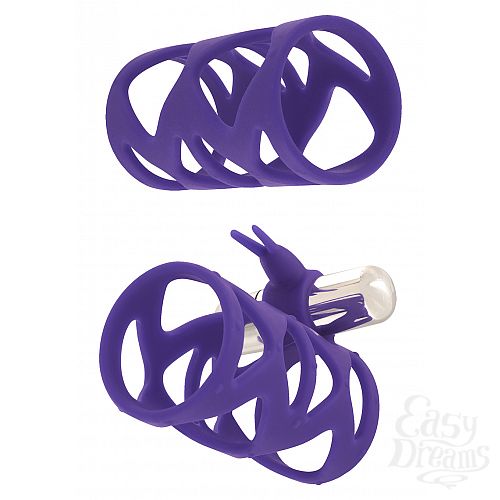  1:   TICKLER BUNNY SLEEVE SET PURPLE 10249TJ