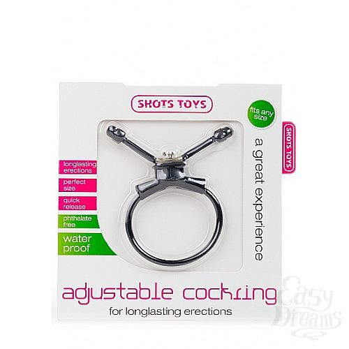  2    Adjustable Cockring Black SH-SHT156BLK