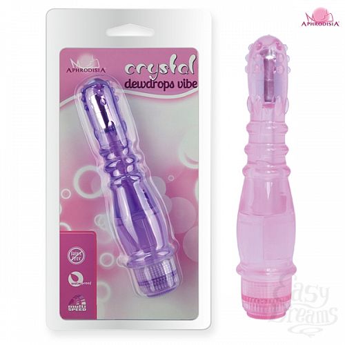 Фотография 1:  Розовый вибростимулятор Crystal Vibrator-dewdrops  Фотография 1:  Розовый вибростимулятор Crystal Vibrator-dewdrops